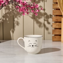 Kitchen Cat Desenli Kupa - Beyaz - 290 Ml Renkli