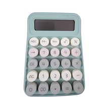 Südor Hm1823 8 Hane Renkli Yuvarlak Tuşlu Pastel Hesap Makinesi Beyaz