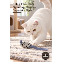 9 Adet Peluş Fare Kedi Oyuncağı Kumaş Dayanıklı Dikiş