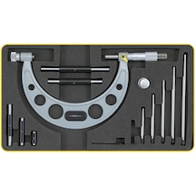 Fett 400-500mm Asimeto Mekanik Değiştirilebilir Çubuklu Dışçap Mikrometresi As-111200