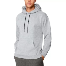Epilons Zenda1125 Erkek Uzun Kol Kapşonlu Basic Sweatshirt Hoodie - Gri Zenda478