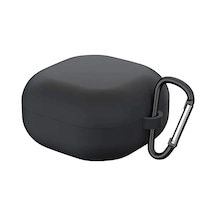 Forzacase Samsung Galaxy Buds 2 Pro İle Uyumlu Anahtar Askılıklı Bluetooth Kulaklık Kılıfı - Fc1107 Siyah