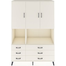 Hyperion Dolap 6 Raflı 6 Çekmeceli 3 Kapaklı 132x44x195 Aytaşı-aytaşı/aytaşı Aytası/aytası