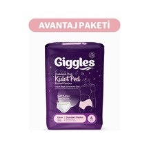 Giggles Külot Ped 52-100 Bel Ölçüsü 360 Esnek Beden Sızdırmaz Regl Gece Külodu 5 Paket 20 Adet