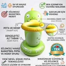 Eğlenceli Şişme Dinozor Havuz Basketbol Potası Koordinasyon Geliştirici Çocuk Su Oyuncağı 1 Eğlenceli Şişme Dinozor Havuz Basketbol Potası Koordinasyon Geliştirici Çocuk Su Oyuncağı 1