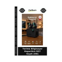 Özel Seri Torima Bilgisayar Hoparlörü D37 Siyah 2ın1 Multimedya Bas Hoparlör Masa Üstü