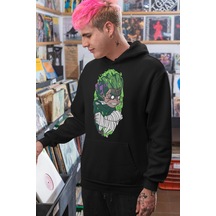 Naruto Rock Lee Baskılı Kapüşonlu Sweatshirt, Unisex Oversize Ani