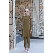 İbrahim Burak Etiler Collection Pelerinli Takım Elbise Mc0034 Haki