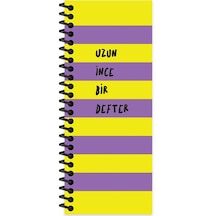 Keskin Color 8x21 Düz Uzun İnce Bir Defter - Mor