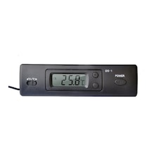 Novahub Mini Araba Termometresi Dış Ve İç -50c+70c, Hassas Ölçüm, Lcd, Kablo, Siyah