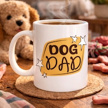 Dog Dad Kupa Model 184 Köpek Babası Temalı Porselen Kahve Kupası Köpek Severlere Özel Hediyelik Kupa Diğer