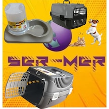 2 Li Set 8-10 Kg Kedi Köpek Evcil Hayvan Taşıma Çantası Ve 1.5 Litre Mama Kabı