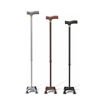 Metal 4 Ayaklı Ayarlanabilir Destek Bastonu - T Saplı Alk5488