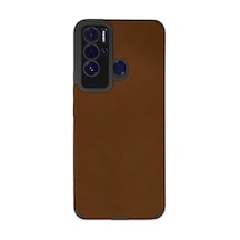 Tecno Pova Neo Kılıf Loop Deri Silikon - Kahverengi -