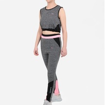 Slazenger DESI IN Kız Çocuk Tayt Takım Koyu Gri