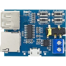 Tfu Mp3 Wav Ses Müzik Çalma Kartı 3w Amfi Micro Sd Usb Flash Okuyucu