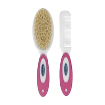Sevi Bebe Naturel Fırça Tarak Seti Pembe