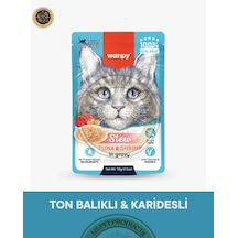 Wanpy Pouch Ton-karides Yaş Kedi Maması 70gr