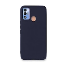Tecno Spark 7t Kılıf First Silikon - Lacivert Çr