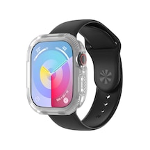 Apple Uyumlu  Watch  Series 10 46mm Eğimli Kenarlar Arka Kısım Dahil Silikon Kasa Koruyucu