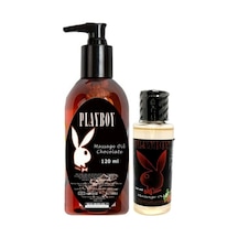 Playboy Aromaterapi Çikolata Massage Oil 120 Ml + Çilek Aromalı Massage Vücut Masaj Yağı 50 Ml
