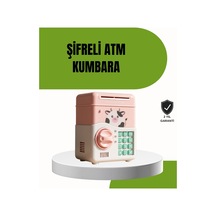 Atm Tasarımlı Pembe Işıklı Sesli Çocuk Kumbarası Mh-hs4734-9100