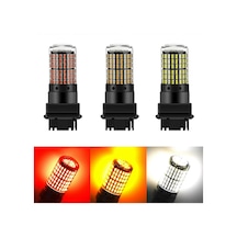 Xindoker 3156 T25 Sarı Led Fren Lambası, 3014-144smd 1500lm, 12v 24w, Ip68 Su Geçirmez, Plug & Play, 2 Adet Kutulu