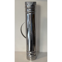 Renuzu Semaver Uzatma Borusu Paslanmaz Krom Çelik Yükseklik 45 Cm Tüm Semaverlere Uyumlu