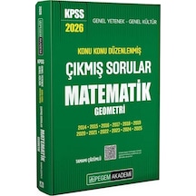 Pegem 2026 Kpss Matematik Çıkmış Sorular Konu Konu Çözümlü Pegem Akademi Yayınları