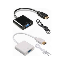 Hdmı To Vga Kablo Çevirici Dönüştürücü + Ses - Hdmi To Vga Kablo (551664582)