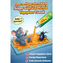 Güvenli Fare Yapışkanı 75 Ml Güçlü Yapışkan Tuzak Fare Ve Haşerelere Etkili