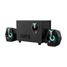 Bluetooth D37 Hoparlör 2in1 Subwoofer Rgb Işıklı Bilgisayar Hoparlörü Speaker
