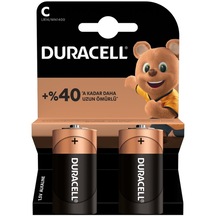Duracell C Orta Pil 2'li - -popvitrin Duracell