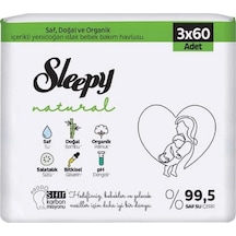 Sleepy Natural Islak Havlu Mendil 3x60