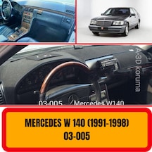 MERCEDES - BENZ W140 1991-1998 ÖN GÖĞÜS / PANEL /  TORPİDO KORUMASI - KILIFI - HALISI