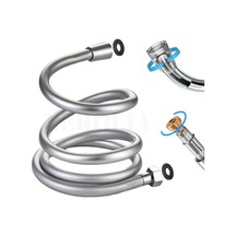 Nerolıa - 200cm Duş Hortumu/paslanmaz Yüksek Basınçlı Su Tasarruflu Banyo Spirali, 2 Metre Yüksek Kalite Standart Çok Renkli