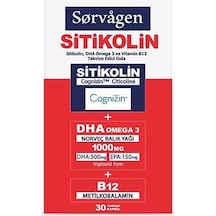 Sorvagen Smart Sitikolin Dha Omega 3 Ve B12 30 Kapsül