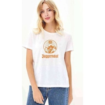 Juggernaut Baskılı Beyaz Kadın Tshirt (534279182)