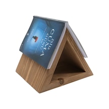 Ahşap Üçgen Kitap Tutucu