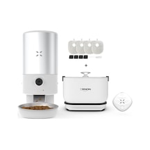 Xenon Smart Akıllı Çelik Kedi Köpek Mama Kabı Otomatik Bataryalı Su Pınarı Smart Air Tag Bluetooth Takip Cihazı Ve Yedek Filtreler 4'lü Pet Ürünleri S