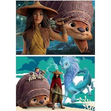 Educa 2x25 Parça Disney Raya Ahşap Puzzle 1
