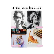 Eskiz Defteri A4 50 Yaprak 100 Gr 1 Adet 24 Renk Çift Taraflı Marker Kalem 24 Adet Touch Çift Uçlu