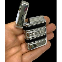 Shayu Pürmüzlü Çakmak Gümüş Füme Zirkon Taşlı Gümüş