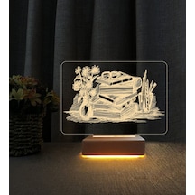 Kitap Seti Tasarımlı 3d Led Masa Lambası Öğretmenler Günü Hediyesi Lamba