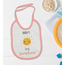 Bk Kids Little Sunshine Tasarımlı Pembe Bebek Mama Önlüğü