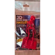 3d Dans Eden İskelet Kırmızı