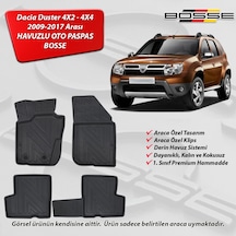 Dacia Duster Paspas 4X2 ve 4X4 Araca Özel 2009 2017 BOSSE 3D Havuzlu Oto Paspas Paspas