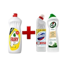 Domestos Fairy 650 Ml + Ultra Yoğun 750 Ml + Cif Krem 750 Ml Muht Diğer