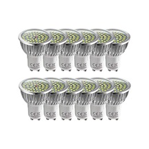 Tr 12 Adet Super Bright Gu10 Led 6 W Spot Led Lamba, Soğuk Beyaz 6000 K, 60 W, 550 Lm, Ac 85 265 V Diğer