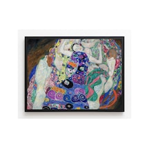Modern Sanat Klimt Genç Kız Çerçevesiz Poster 21x30 Cm A4 Tablo Modern Sanat Ekspresyonizm